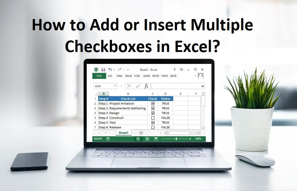 How to Add or Insert Checkbox in Excel?