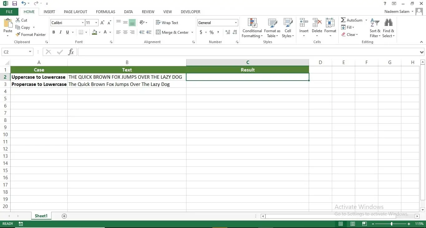 How To Change Text Case In Excel Upper Lower Proper Case