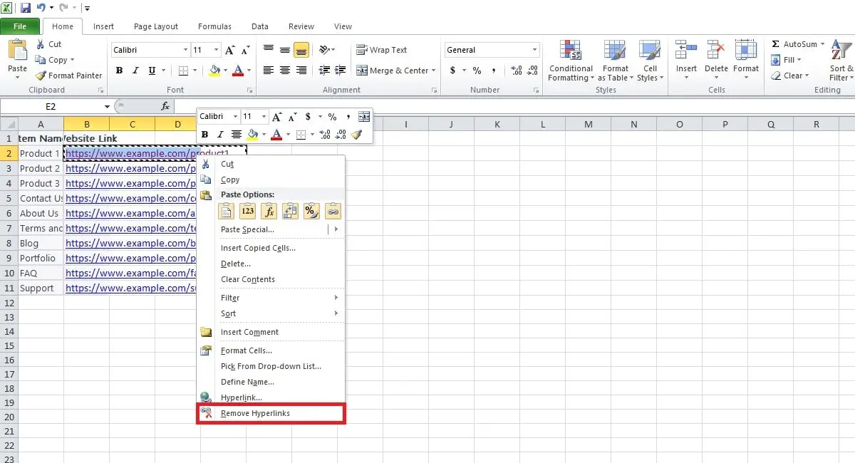 how-to-remove-a-hyperlink-in-excel