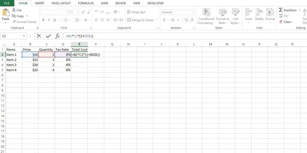 How to Create an Absolute Cell Reference in Excel? - Spreadsheets Expert