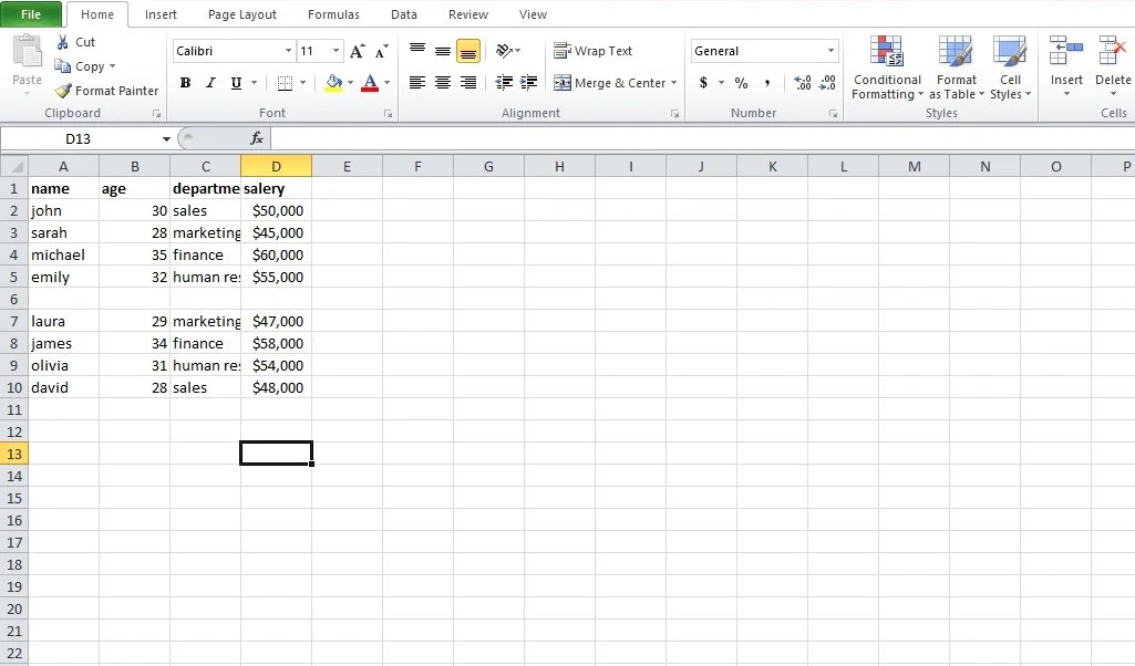 excel filter not working 1