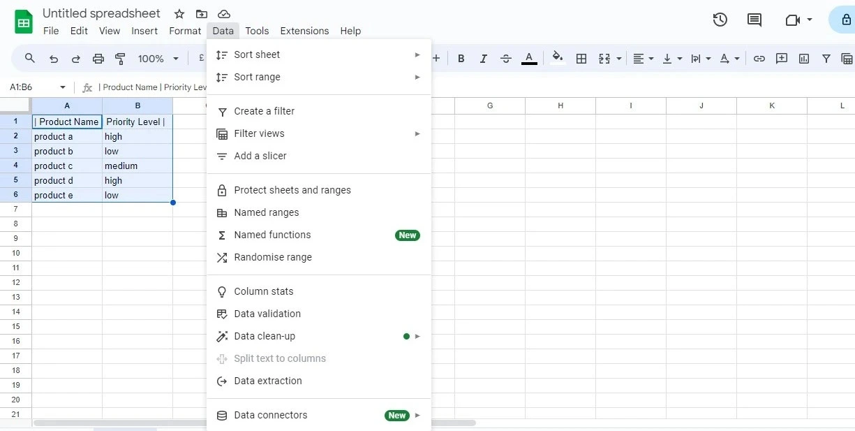 how to do custom sorting in google sheets 1