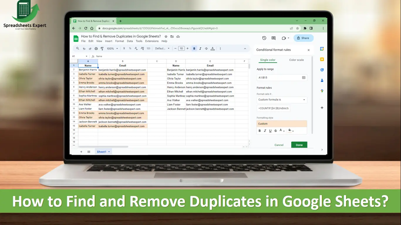 How to Find and Remove Duplicates in Google Sheets?